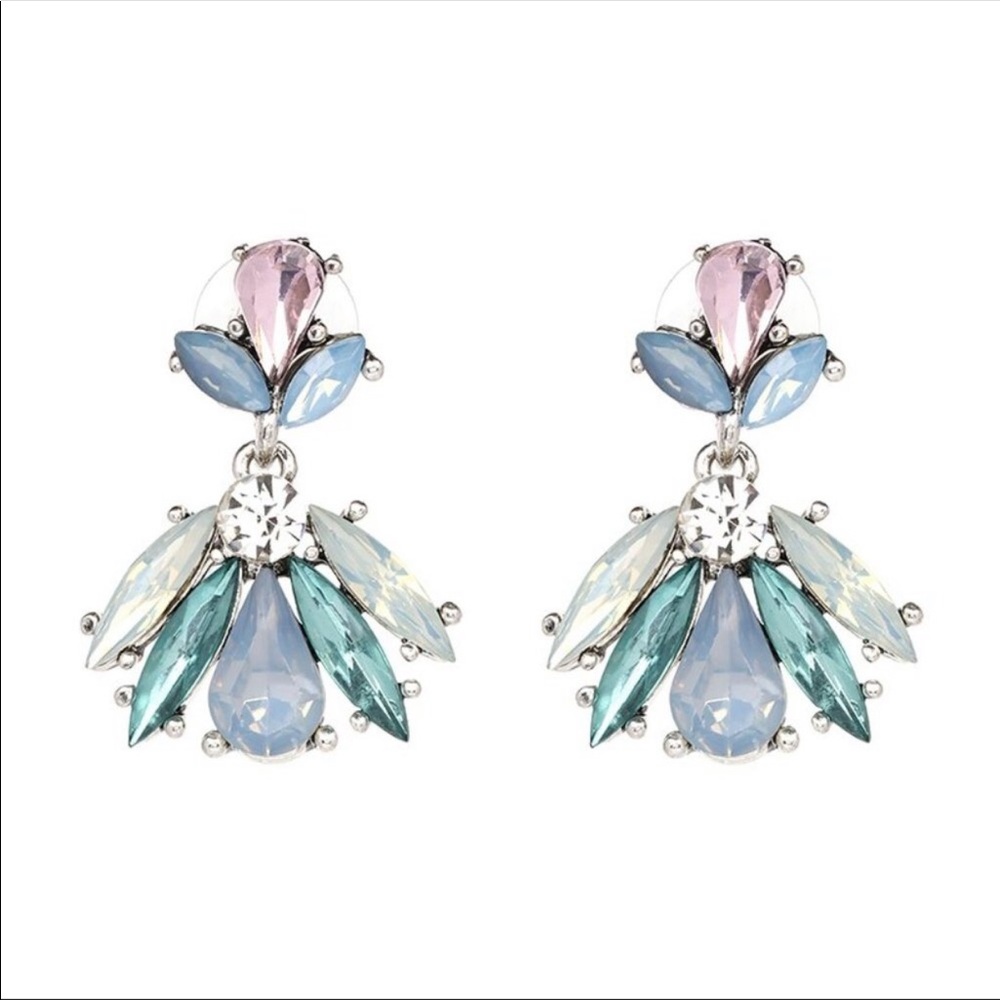 Cotton Candy Pastel CZ Drop Earrings